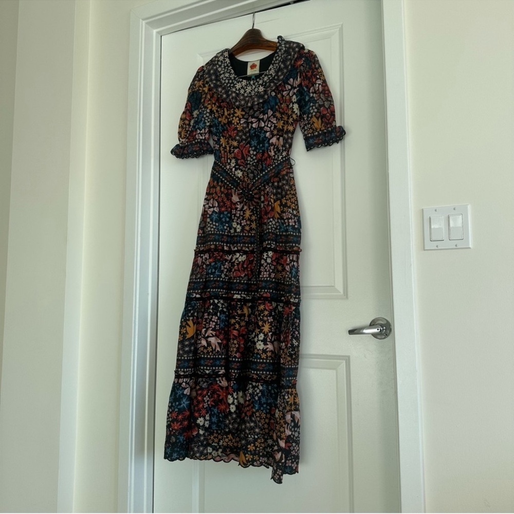 Farm Rio Black Jujus Garden Maxi Dress - Picture 7 of 10